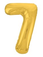 Шар - цифра "Золото 7" Agura Slim (Россия)